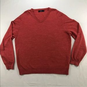 J. Crew Mens V Neck Sweater 100% Cotton